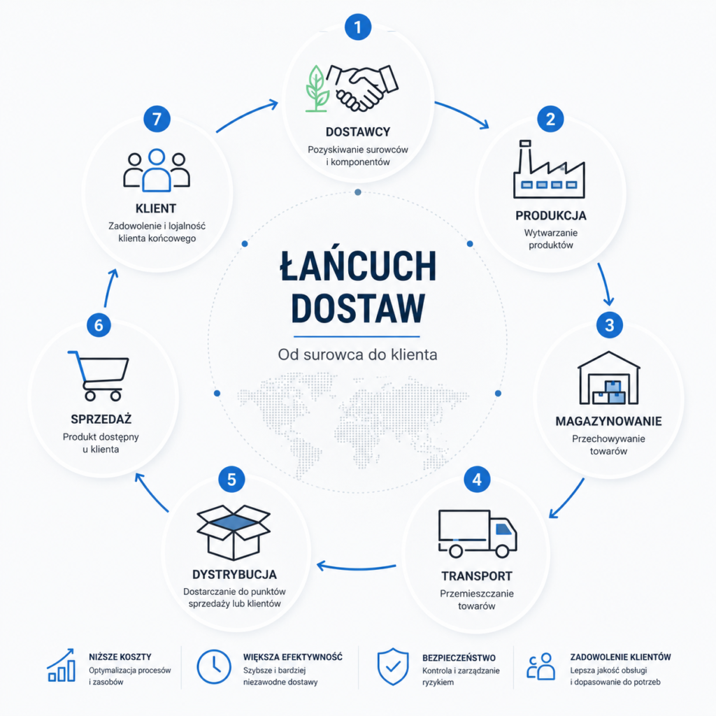 łańcuch dostaw - kluczowe elementy