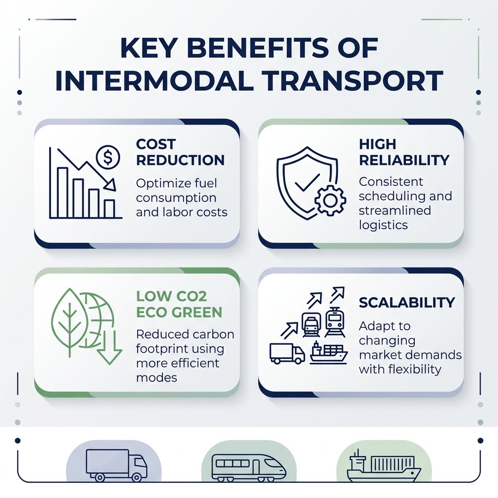 Transport intermodalny - zalety