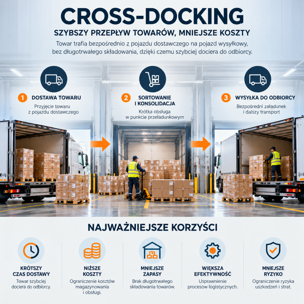 cross docking infografika